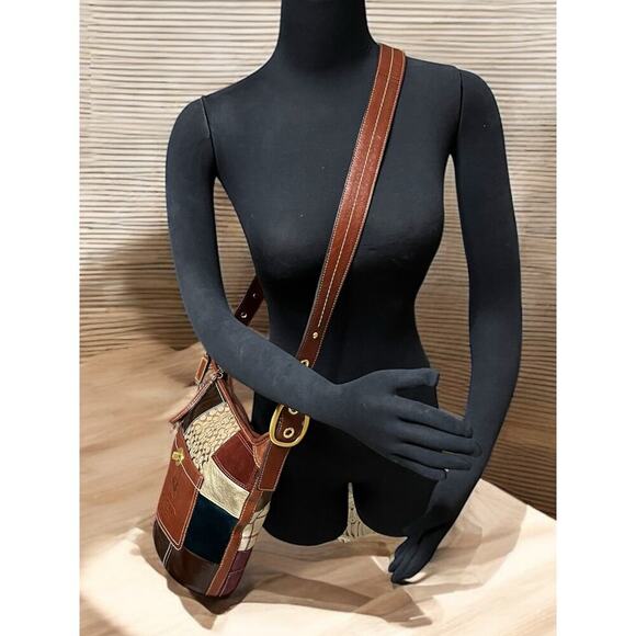 Y2K Coach 11356 Bleecker Holiday Patchwork Duffle & Wristlet - Picture 12 of 16